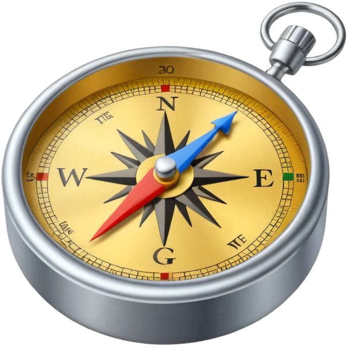 Google Map and compass emoji