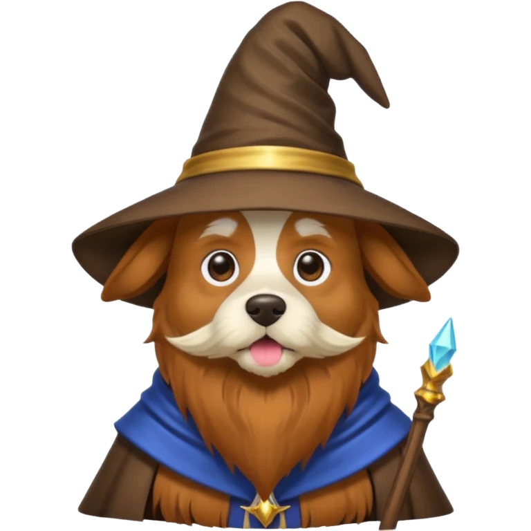 Dog wizard emoji