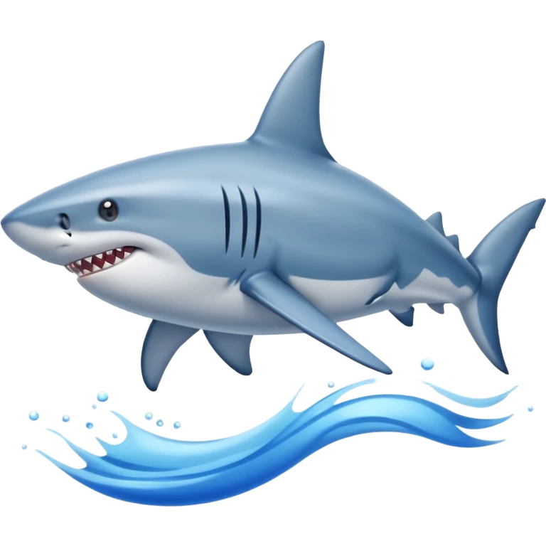Shark with blue shoes emoji