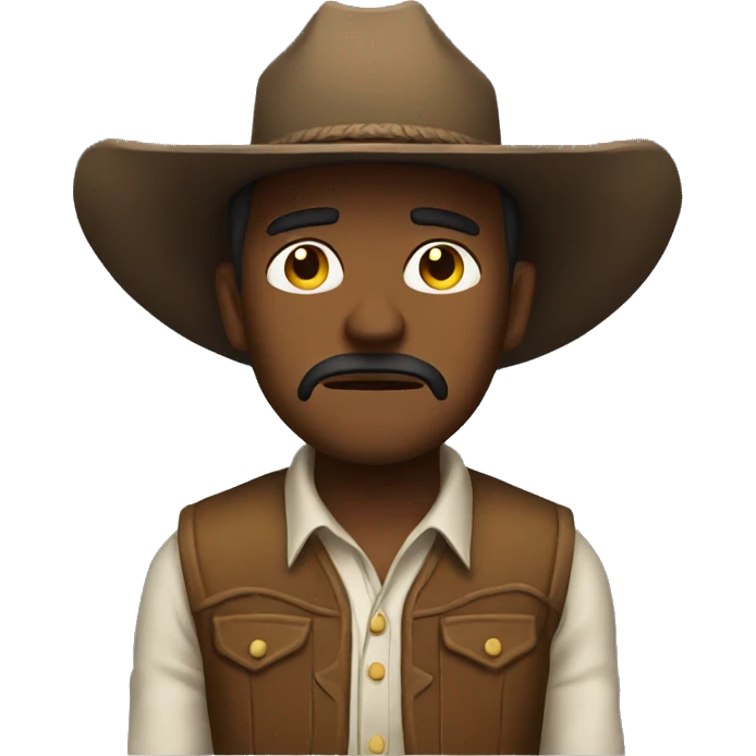 Sad cowboy emoji