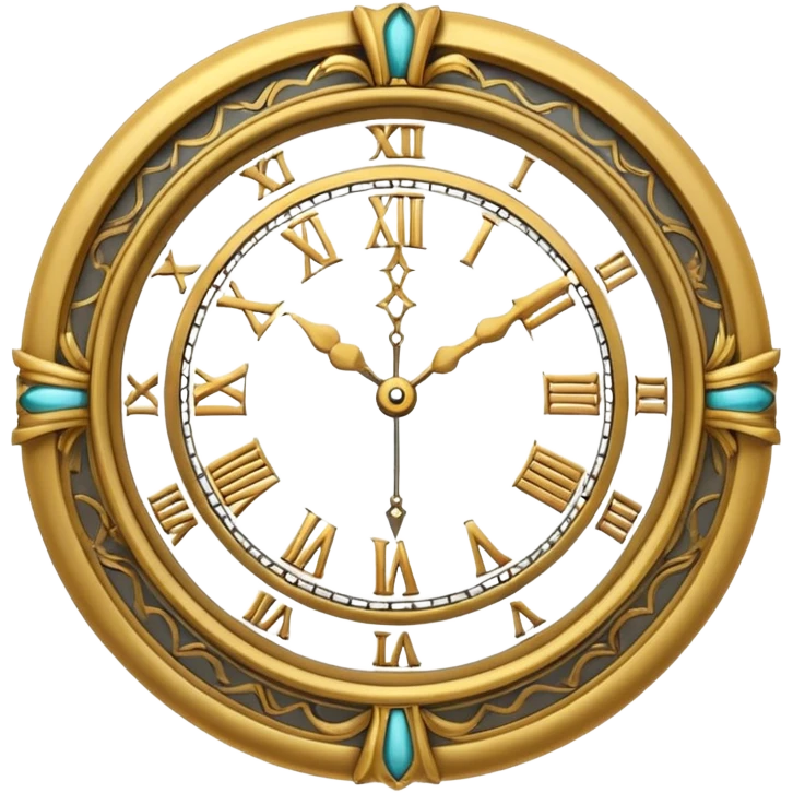 clock with lighting emoji