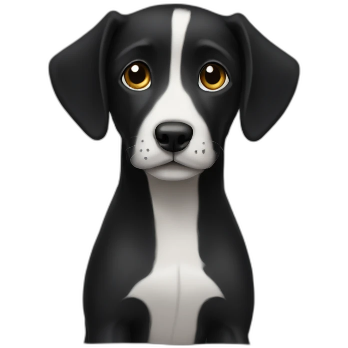 Cachorro preto  emoji