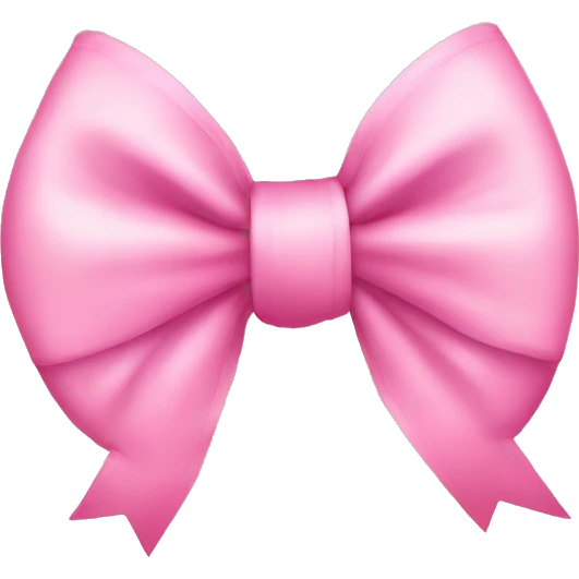 Cute pink bow emoji