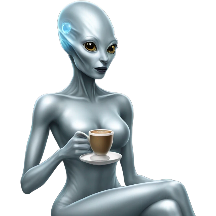(https://www.emojis.com/emoji/alien-pleiadian-female-in-silver-dress-full-figure-FIgagK2UBTg DRINKS https://www.emojis.com/emoji/coffee-kiYhT59hY2r) IN https://www.emojis.com/emoji/futuristic-bar-BwovuL8wtJP emoji