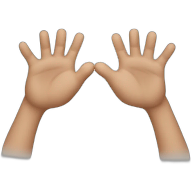 split hands emoji