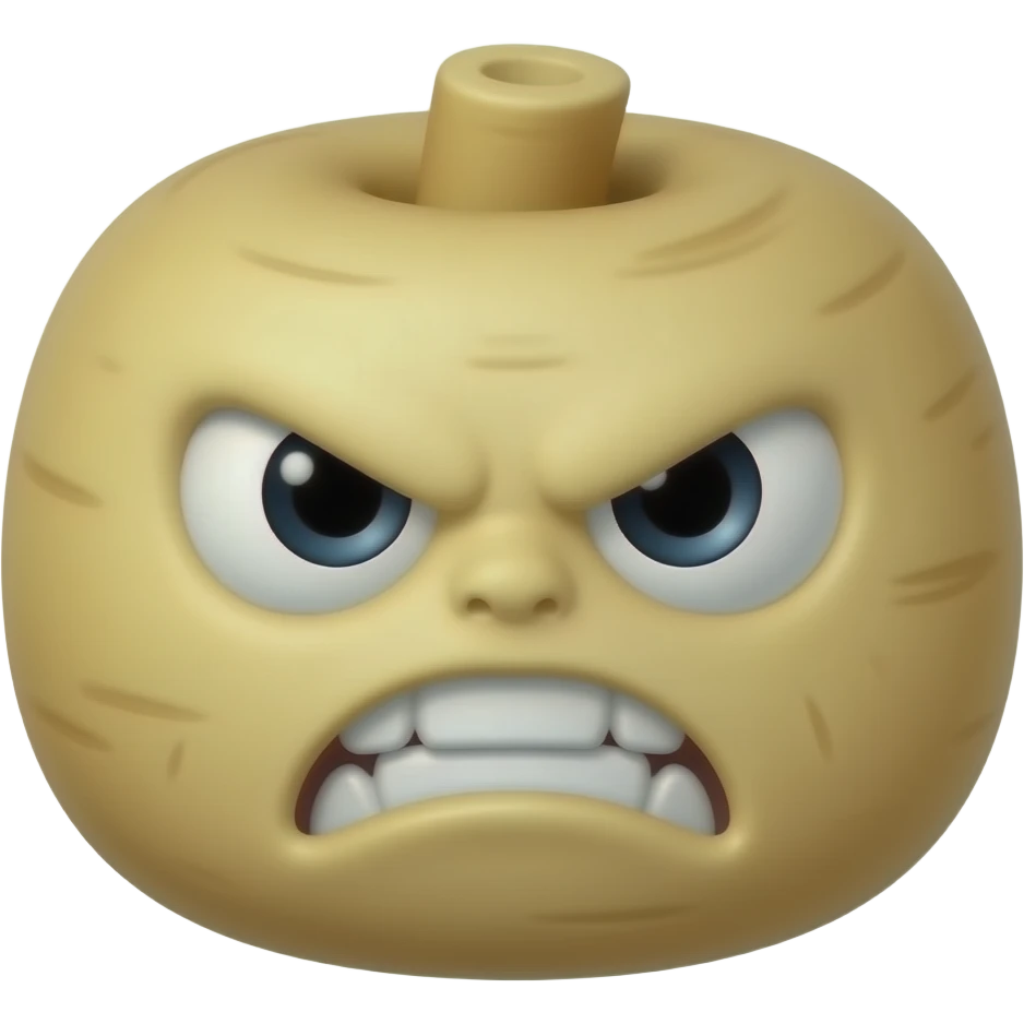 Angry horseradish emoji