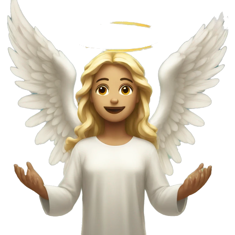 angel worship emoji