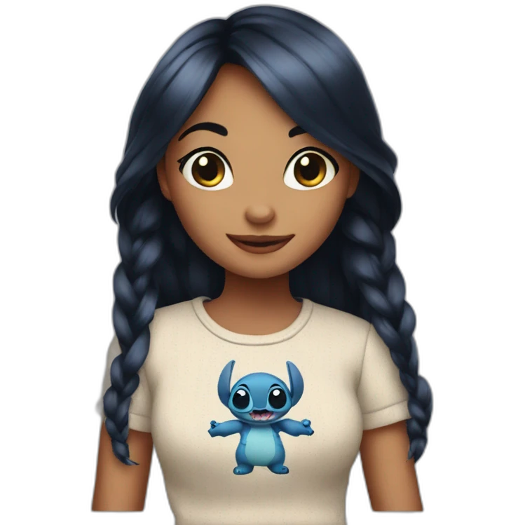 Stitch girl emoji