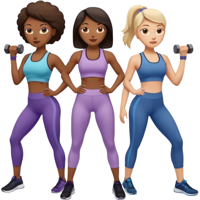 women working out emoji