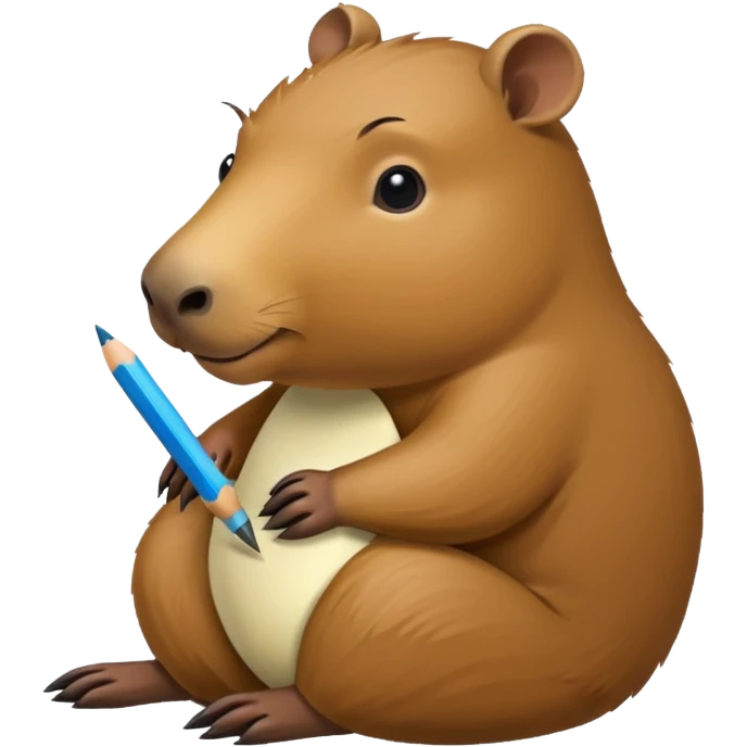 code writing capybara emoji