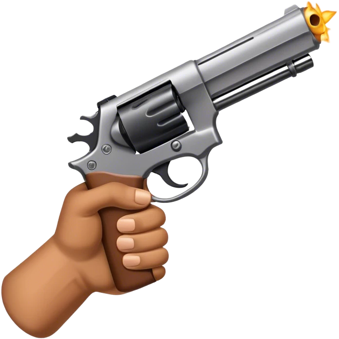 A hand As a gun emoji