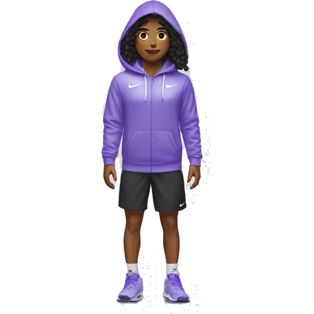 Una persona vestida de Nike emoji