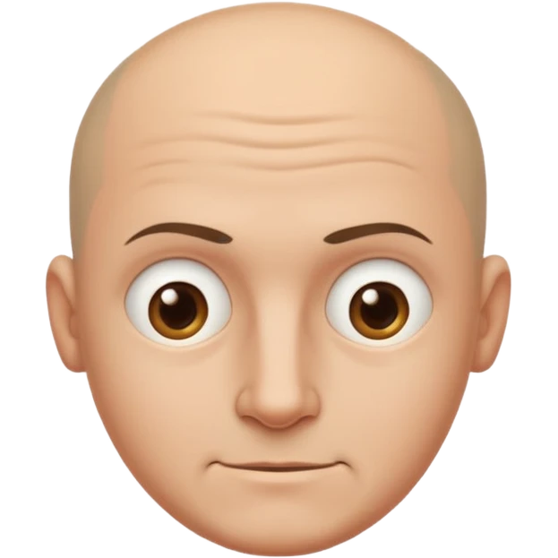 Generate a sarcastic emoji or sticker in a minimal flat-design style.  
The emoji should display a confident “nah, not today” attitude:  
- raised eyebrow  
- slight smirk  
- subtle eye-roll or side glance  
- rounded man face, without hair, ears emoji