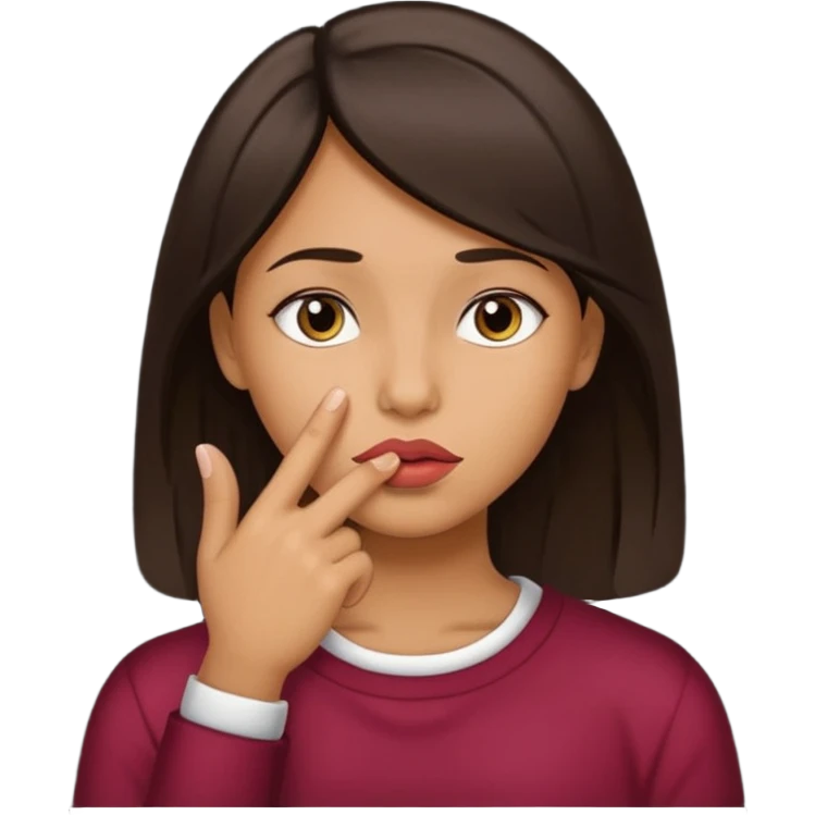 Emoji de humano mandando a callar emoji