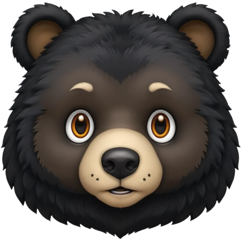 black bear face emoji