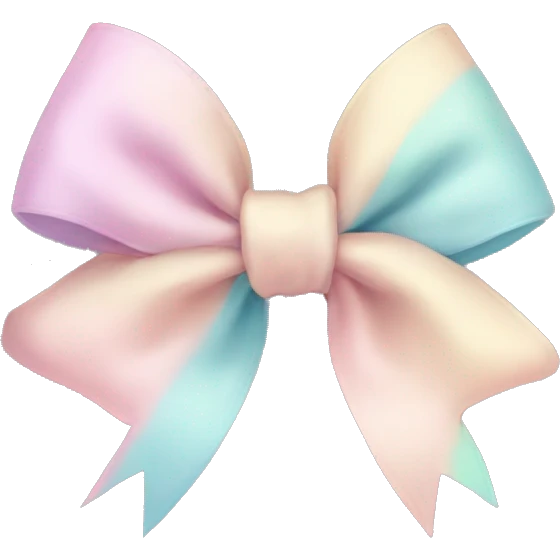 Cute bows in pastel colors  emoji