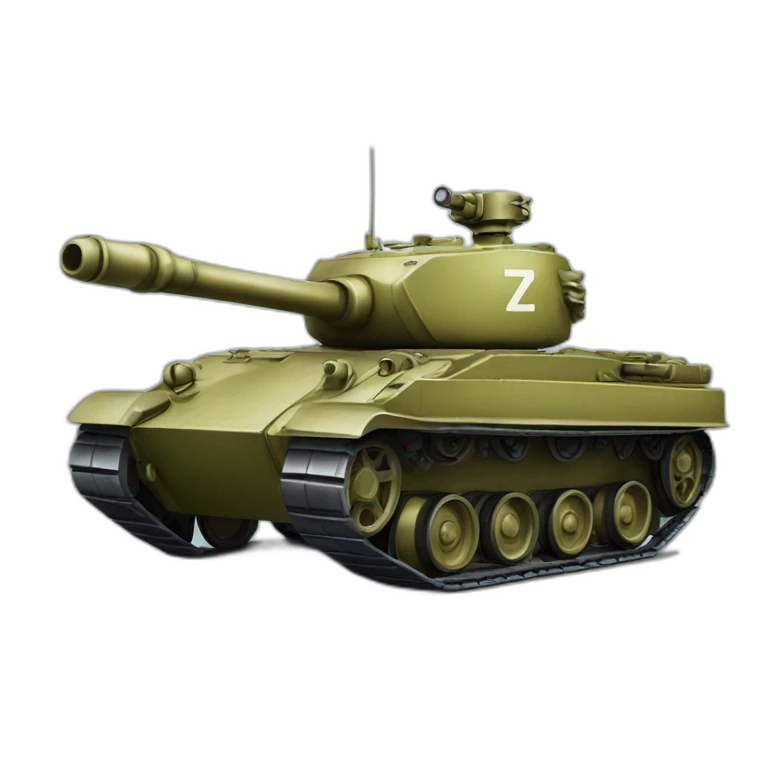 tank with a letter z on board emoji