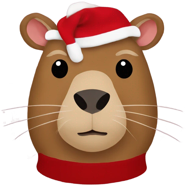 Capybara Christmas sweater  emoji
