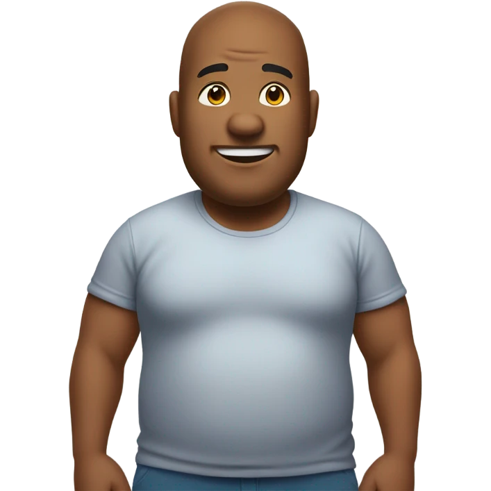 Fat man emoji