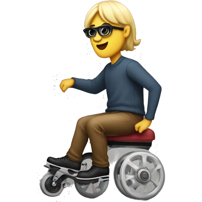 Patin artistico con ruedas emoji
