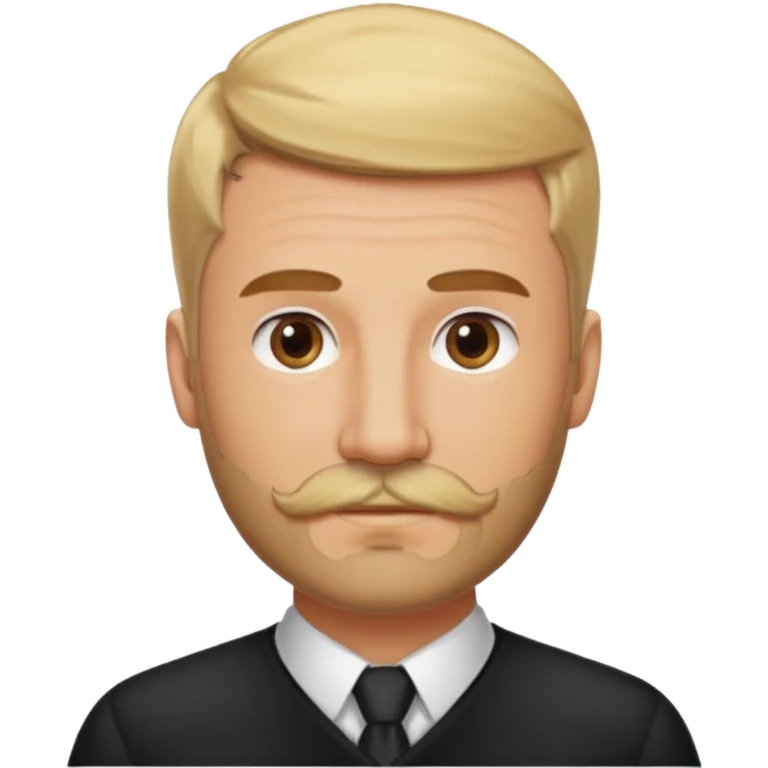 short blond hair clean cut mustache and beard 5ft 9 140lbs titian emoji