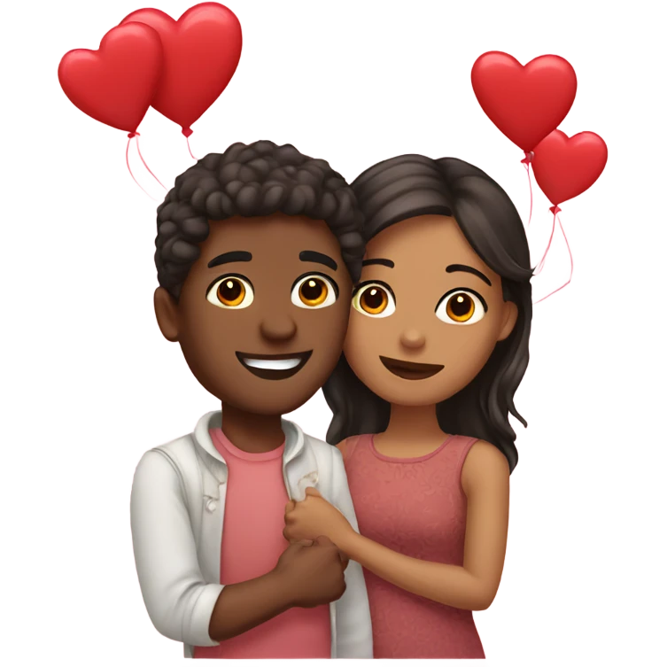 valentine young couple emoji