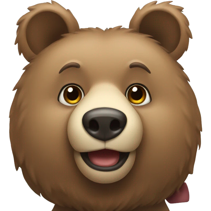 Bear with a bow on its head emoji