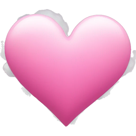 Pink heart with clouds emoji