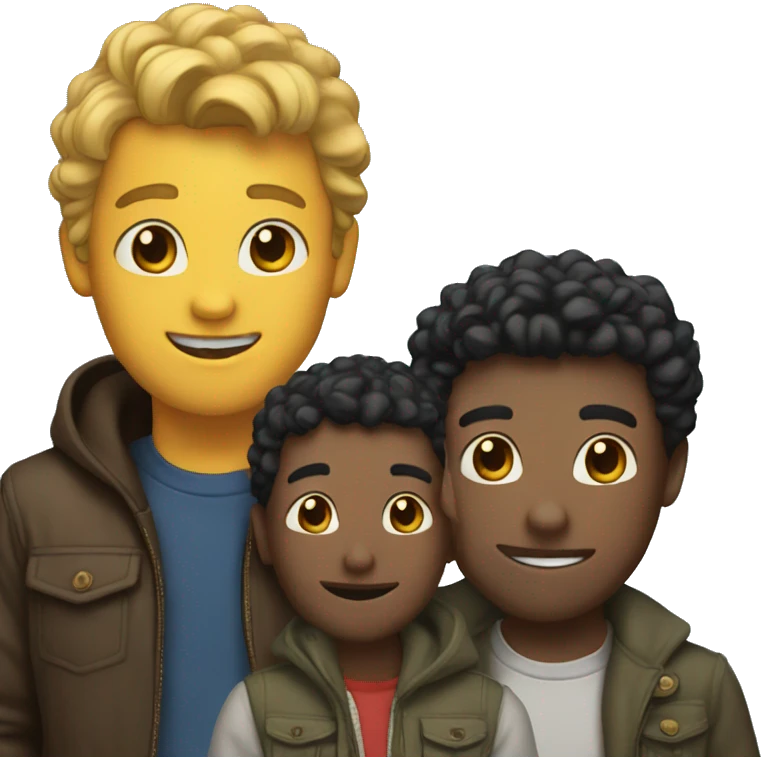 3 friends emoji