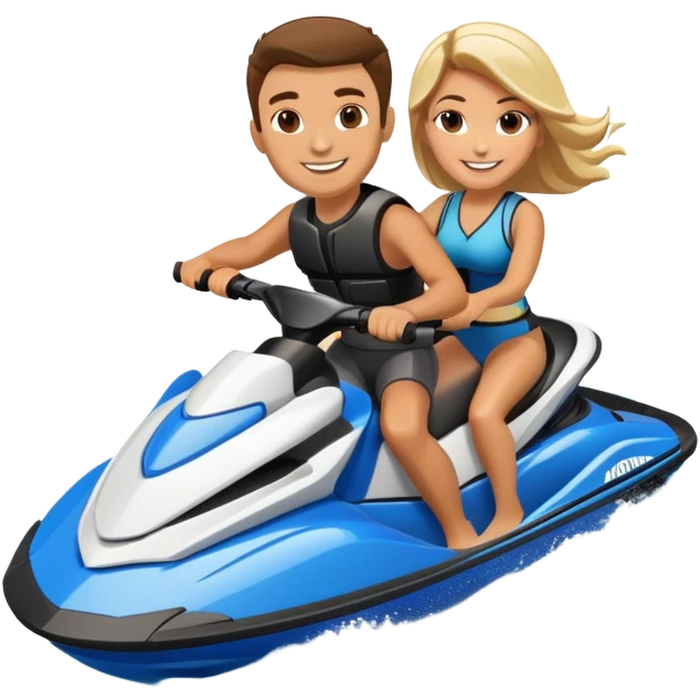 2 hot people on a jet ski emoji