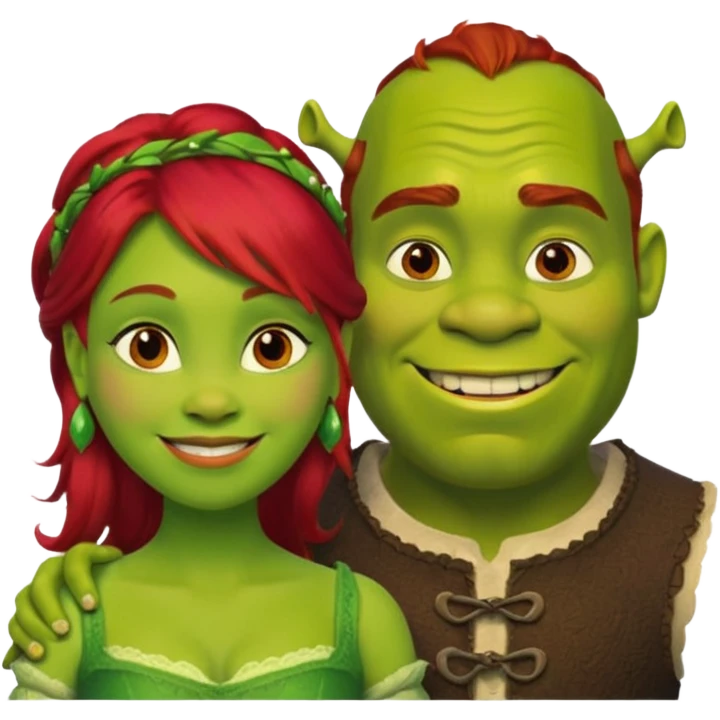 Shreck avec Fiona emoji