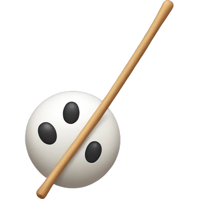 Balls with long stick in the middle emoji