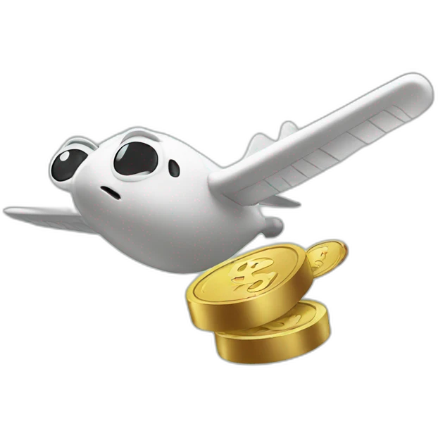 flying money emoji