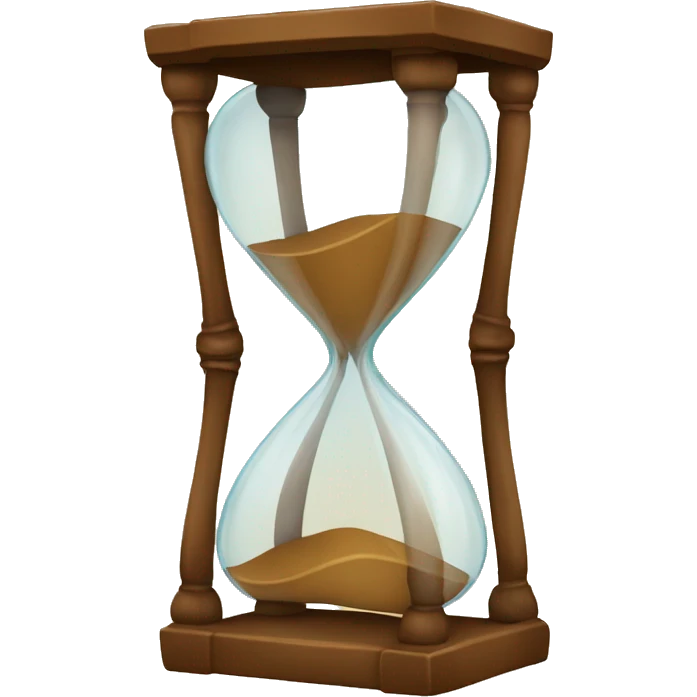 vintage brown hourglass emoji