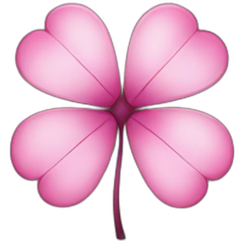 pink clover emoji