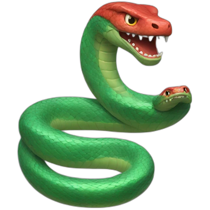 Serpent rouge emoji