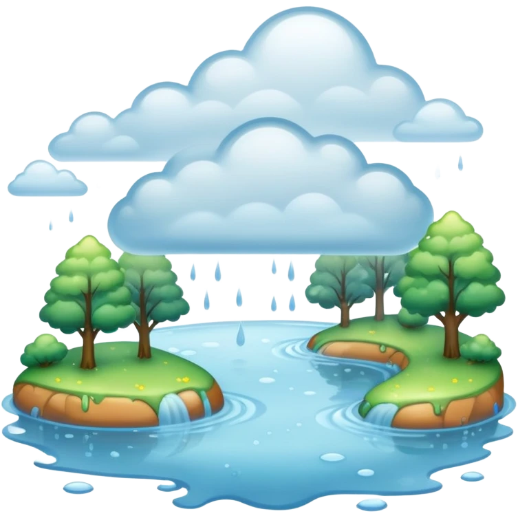 Wet scenery  emoji