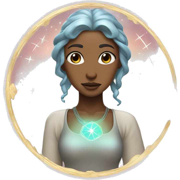 astrology virgo the maiden iridescent  emoji