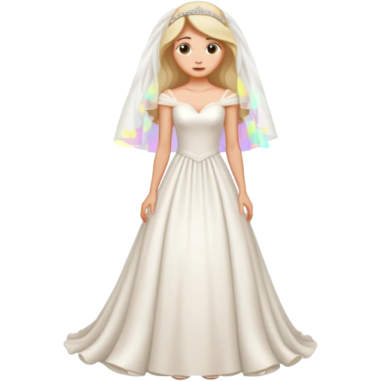 woman teared wedding dress standing on foot emoji