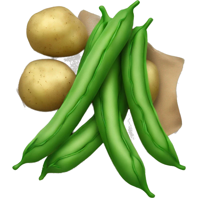 green beans and potatoes  emoji