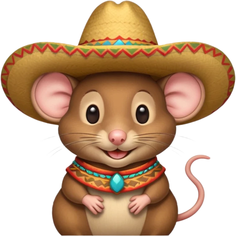 Mauseloch mit sombrero emoji