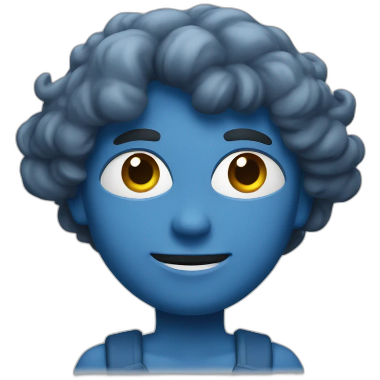 Flèche bleu emoji