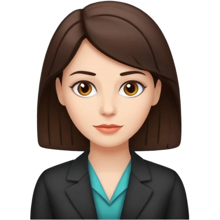 Female brunette psychotherapist emoji