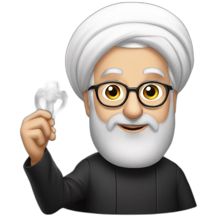 Hassan Rouhani with the key to JCPOA emoji