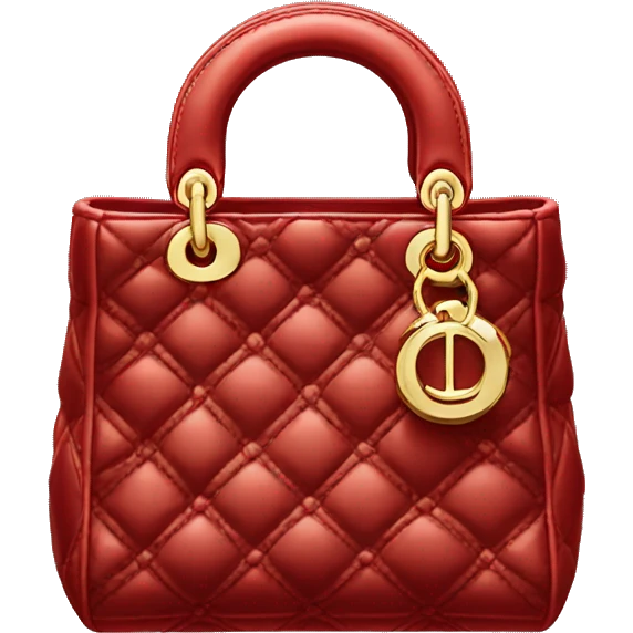Red Lady Dior bag emoji