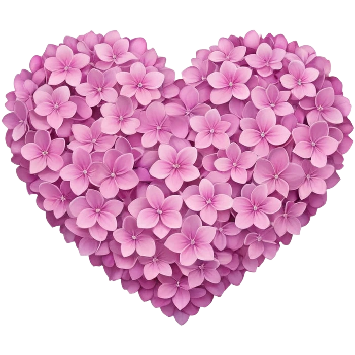Heart of hydrangeas  emoji