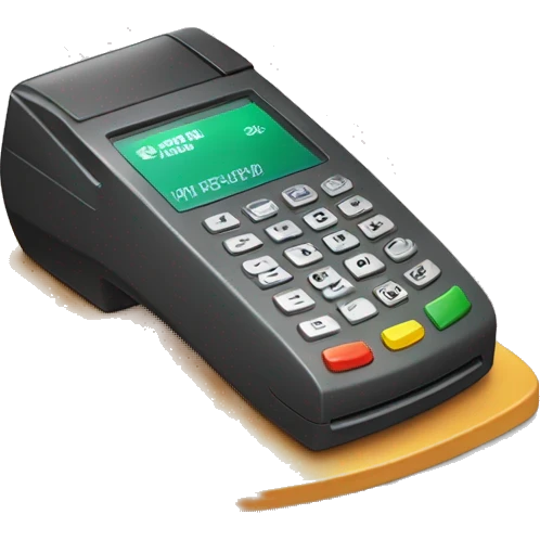 Debit card swiping payment terminal emoji
