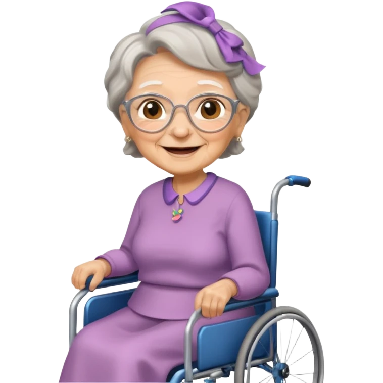 grandma on wheelchair emoji