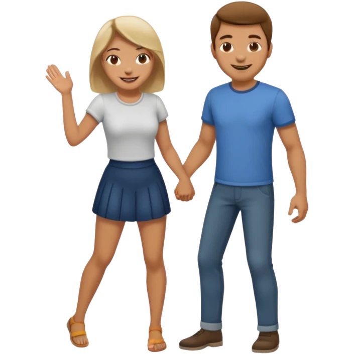 Man spanking women emoji