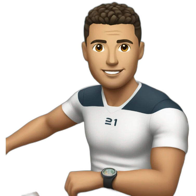 Ronaldo on boat emoji